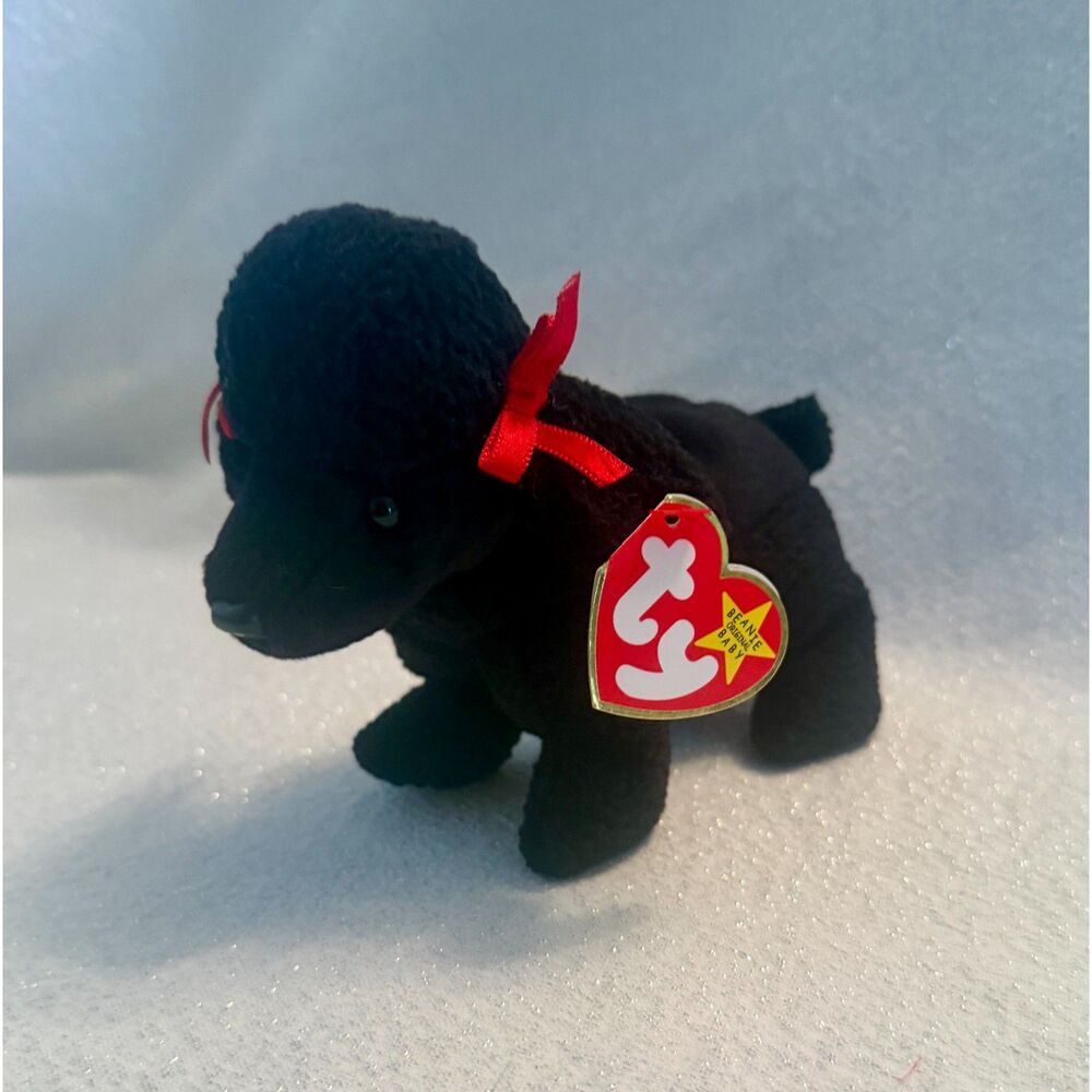 TY Beanie Baby Gigi The Poodle Vintage New Rare W/Tag Errors